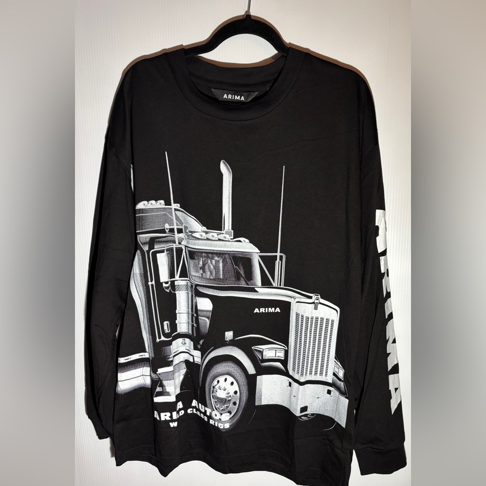 NWT ARIMA Men’s  black Long Sleeve Shirt size large